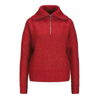 Afbeelding van JJXX Jxsiko Diverse HALF ZIP KNIT Trui Racing red, Dames, Maat: XS, red