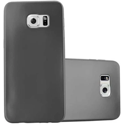 Afbeelding van Cadorabo Hoesje geschikt voor Samsung Galaxy S6 EDGE PLUS in METALLIC GRIJS Beschermhoes gemaakt van flexibel TPU silicone Case Cover