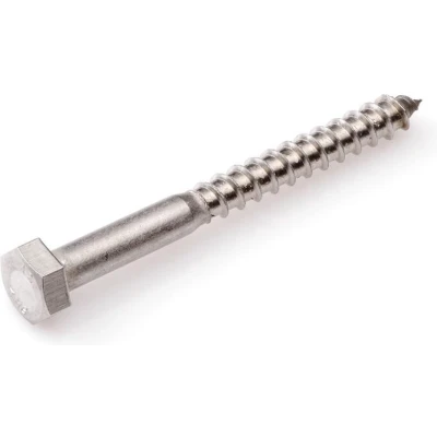 Afbeelding van Hoenderdaal Houtdraadbout rvs/A2 8x60mm (doos a 100 stuks) Din571