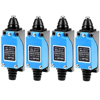 Afbeelding van GUUZI 4 stuks Plunger Eindschakelaar 1NC 1NO ME 8111 Momentary voor CNC Mill 3D Printer Deur Schakelaar 0 250 V/5A