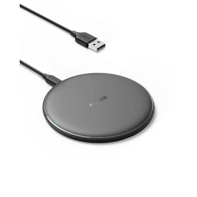 Afbeelding van Anker PowerWave Pad draadloze Qi gecertificeerde oplader 10W Max voor iPhone 12, 12 Mini, Pro Max, SE 2020, 11, 11 Pro, AirPods, Galaxy S20 (geen voeding, niet compatibel met MagSafe)