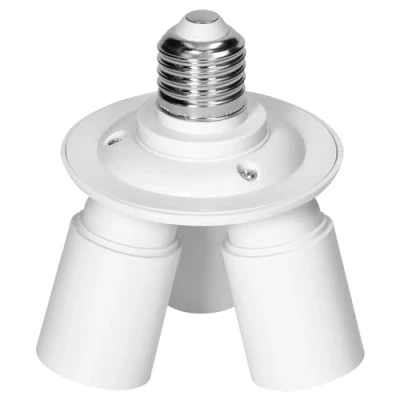 Afbeelding van Miratic Meervoudige Splitteradapter van E27 naar Fitting Lamp Houder geschikt voor elke Kleur: Wit De ideale oplossing (3xE27 smal)