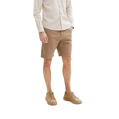 Afbeelding van TOM Tailor Shorts, Heren, Maat: 33, Desert fawn