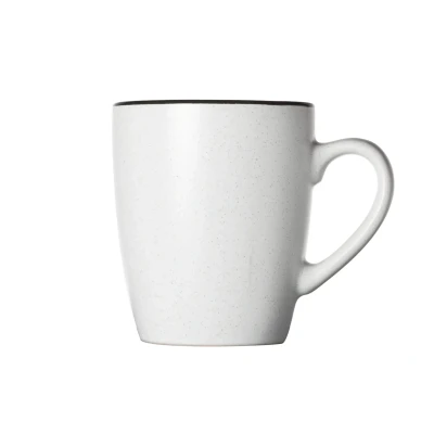 Afbeelding van Cosy&amp;Trendy Speckle White Beker 8.7 cm x 5.9 10.3 Set 6