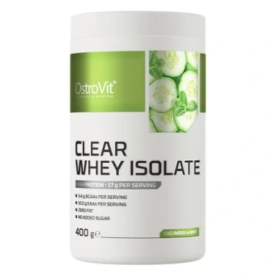 Afbeelding van Clear Whey Isolate Proteine Poeder Ranja Eiwit Limonade Komkommer &amp; Munt Smaak Eiwitshake Laag caloriegehalte 400 g
