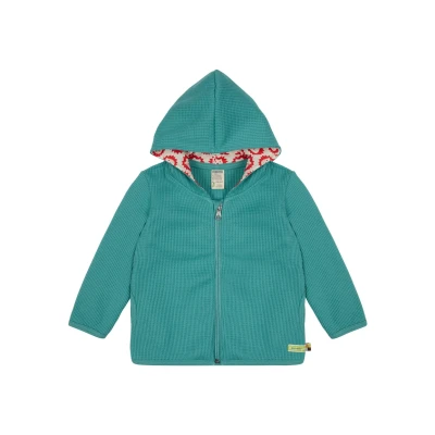 Afbeelding van loud + proud Unisex kinderwafels, GOTS gecertificeerd, Made in Germany sweatjack, Oregano, 74/80