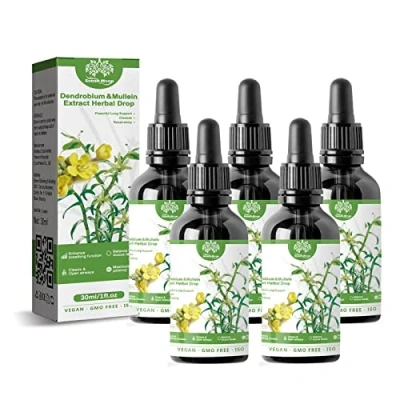 Afbeelding van ClearBreath Dendrobium Mullein Extract Krachtige longondersteuning en reiniging ademhaling Kruiden longserum