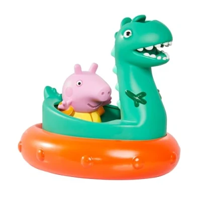 Afbeelding van TOMY Toomies Peppa Pig George&#039;s Dinosaur Bath Float, Baby Toys, Kids Toys for Water Play, Fun Accessories Babies &amp; Toddlers, Suitable 18 Months, 2, 3 4 Year Olds