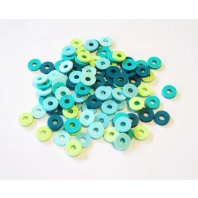 Afbeelding van Kralen Katsuki Mix 6mm Turquoise oceaan +/ 100 st 12428 2802