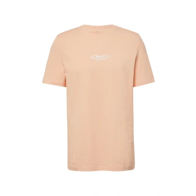 Afbeelding van s.Oliver Tshirt print, Heren, Maat: XXL, Papaya