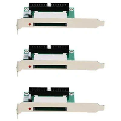 Afbeelding van BRIUERG 3X 40 Pin Compact Flash Card naar 3.5 Ide Converter Adapter Pci Beugel Achterpaneel