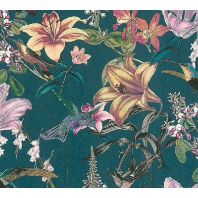 Afbeelding van AS Creation AP Jungle Chic 37701 2 377012 Blauw /
