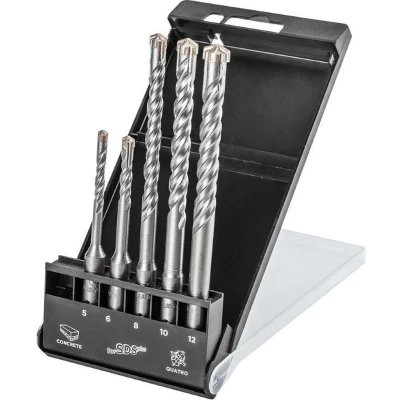 Afbeelding van graphite sds+ borenset 5 delig 5.6 x 110 mm. 8.10.12 160 mm 57h572