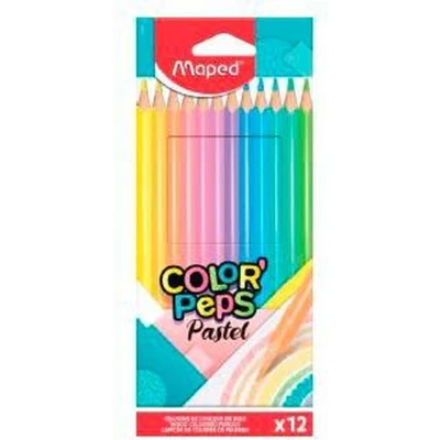 Afbeelding van Kleurpotloden Maped Color&#039; Peps Multicolour 12 Onderdelen (12 Stuks)