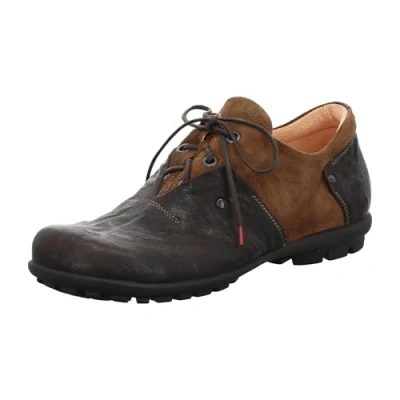 Afbeelding van Think! heren KONG chromfrei gegerbte nachhaltige Halbschuhe, ESPRESSO/KOMBI 3010