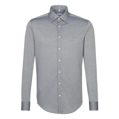 Afbeelding van Seidensticker SLIM FIT Zakelijk overhemd, Heren, Maat: 36, Grey