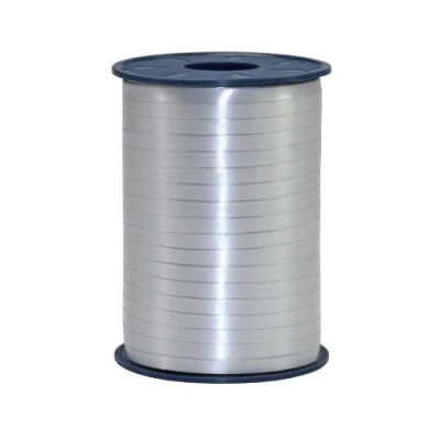 Afbeelding van Cadeaulint/sierlint in de kleur zilver 5 mm x 500 meter Cadeauversiering