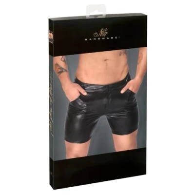 Afbeelding van Noir Handmade Short Slangenleer effect Zwart