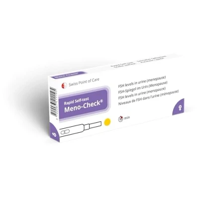 Afbeelding van Meno Check (FSH) menopauze zelftest vroegtijdige detectie snel inzicht in hormonale veranderingen snelle zelfdiagnostische test resultaten beschikbaar binnen enkele minuten