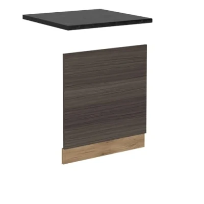 Afbeelding van Vicco Voorpaneel vaatwasser R Line, Edel grijs/Krachtige eik goud, 60 cm , WB Antraciet