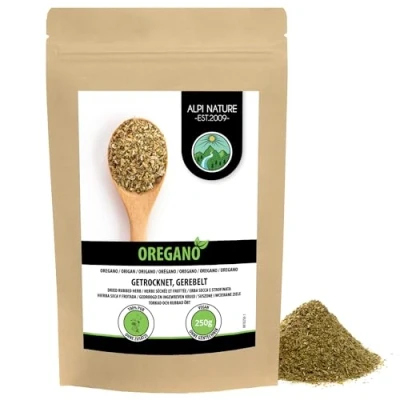 Afbeelding van oregano ingewreven (250g), voorzichtig gedroogd, kruiden 100% puur en natuurlijk voor de bereiding van kruidenmengsels