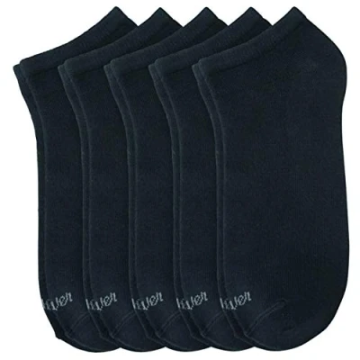 Afbeelding van s.Oliver Uniseks sneakersokken, uniseks, voor dames en heren, ademend, comfortabel, elastisch, natuurlijk katoen, zachte tailleband, verpakking van 10 stuks, zwart (05), 43 46 EU