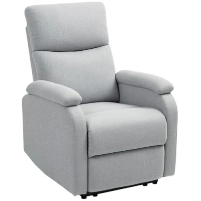 Afbeelding van HOMCOM Relaxfauteuil Verstelbare rugleuning Grijs