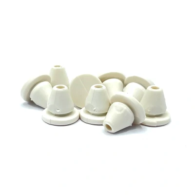 Afbeelding van Berkvens Kozijnbuffer wit rubber dopjes stalen kozijn 2mm (per 10 stuks)