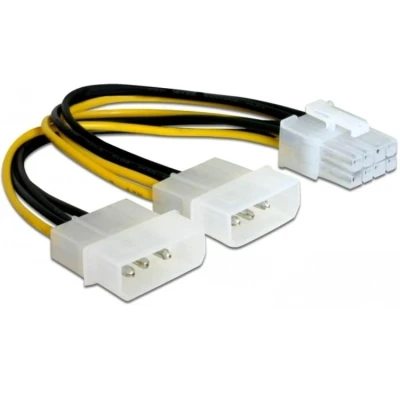 Afbeelding van Molex naar PCIe voedingskabel Delock