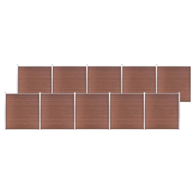 Afbeelding van Schutting 1737x186 cm HKC bruin