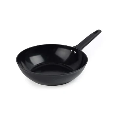 Afbeelding van Russell Hobbs RH03261EU7 Verde Thermocollar 28 cm Stir Fry Pan Healthy Ceramic Non Stick Coating, PFAS Free, Recycled Aluminium Body, Temperature Indicator Cookware, Induction Flat Bottom Sauté