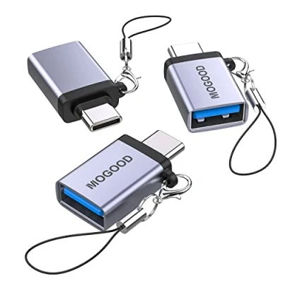 Afbeelding van MOGOOD 3 Pack USB C tot adapter, A Converter voor MacBook Pro 2021 Air 2020/2018 Microsoft Surface Go, Galaxy S20 S21 S22, Google Pixel en meer