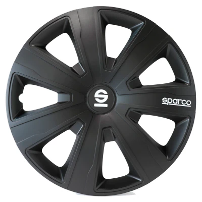 Afbeelding van Sparco 4 Delige Wieldoppenset Palermo 14 inch zwart