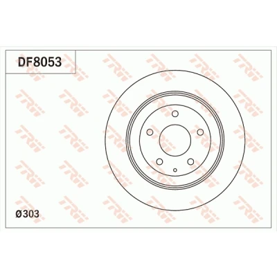 Afbeelding van Trw Remschijf DF8053