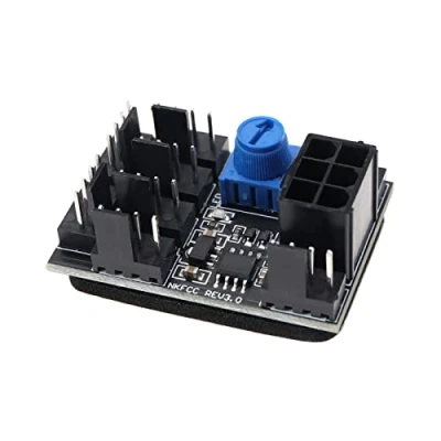 Afbeelding van OTOTEC 3 Pin 4 Fan Adapter PWM PC Chassis Koelventilator Hub 8 Manier Splitter DC12V Snelheid Controller Gouverneur met 6 Power Port