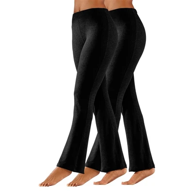 Afbeelding van Lascana 2PACK Legging, Dames, Maat: 48/50, Schwarz