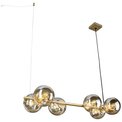 Afbeelding van ECO Light PLUTO 9110 S6 GO Hanglamp E14 Goud