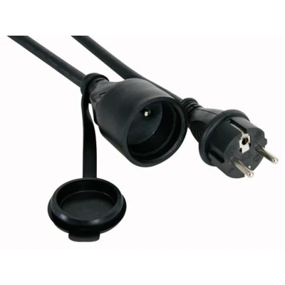 Afbeelding van RUBBER VERLENGKABEL MET KRIMPKOUS 3G2.5 1.5 m PENAARDE