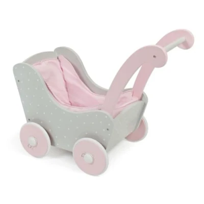 Afbeelding van CHIC 2000 Houten Poppenwagen Puntos Grey