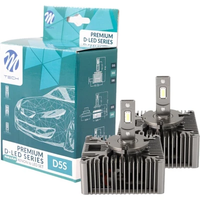 Afbeelding van D5S LED SET Plug &amp; Play Canbus 30000 Lumen 6000k Helder +300% licht CSP Chips 2 stuks