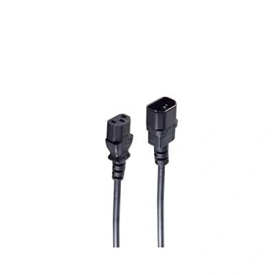 Afbeelding van shiverpeaks 1.8m C13 C14 electriciteitssnoer Zwart 1,8 m stekker
