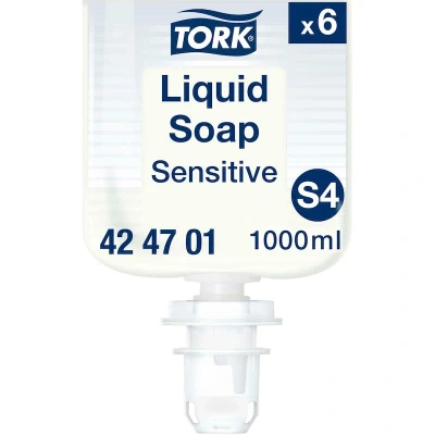 Afbeelding van Tork Vloeibare handzeep voor gevoelige huid S4, Dermatologisch getest, 1.000 ml, 424701