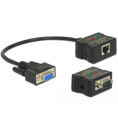 Afbeelding van Delock verlengkabel RS 232 DB9 vrouwelijk RJ45 naar mannel