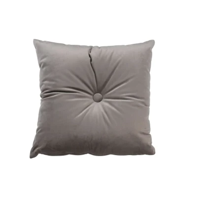 Afbeelding van Sierkussen Velvet Taupe met knoop