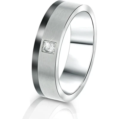 Afbeelding van Lucardi Tokyo Ring silvercoloured, Dames, Maat: 50, Silver coloured