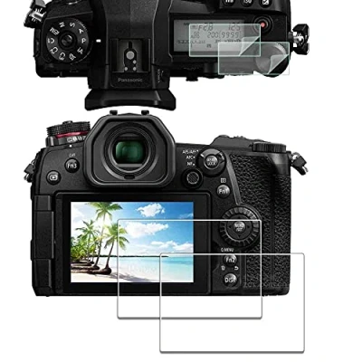 Afbeelding van iDaPro Screen Protector voor Panasonic LUMIX G9 + Top [2+2 Pack] Gehard glas Eenvoudige installatie