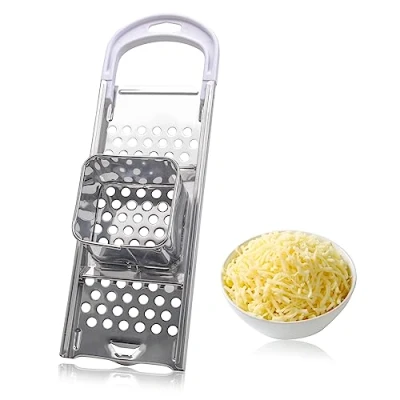 Afbeelding van spätzle schaaf, spätzlepers met deegslede van roestvrij staal, vaatwasmachinebestendig, spätzleschraper, rasp, schraper, ideale zeef voor en knoppen alle pannen tot Ø 30