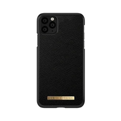 Afbeelding van Apple iPhone 11 Pro Max Hoesje Kunstleder iDeal of Sweden Hardcase/Backcover Zwart Telefoonhoesje