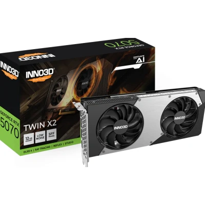 Afbeelding van INNO3D GeForce RTX 5070 TWIN X2 grafische kaart DLSS 4, 3x DisplayPort, 1x HDMI 2.1