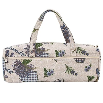 Afbeelding van Naai Accessoires, Organisator Breien Zak extra Storage Bag Naalden, Garen Opslag Tas voor Ambachten Naaien Paper Art(Paarse Bloem)